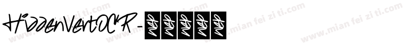HiddenVertOCR字体转换