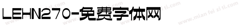 LEHN270字体转换