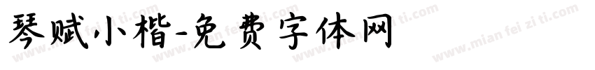 琴赋小楷字体转换