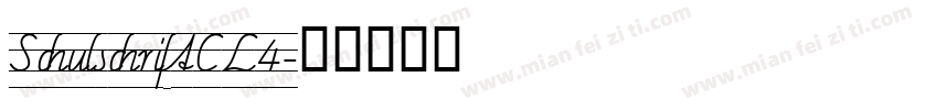 SchulschriftCL4字体转换