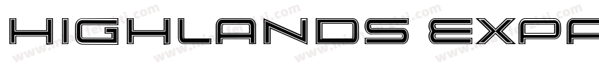 Highlands-ExpandedBold字体转换