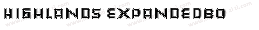 Highlands-ExpandedBo字体转换