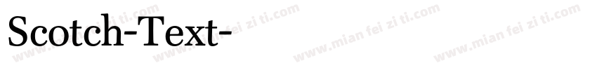 Scotch-Text字体转换