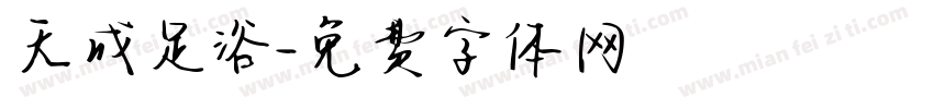 天成足浴字体转换
