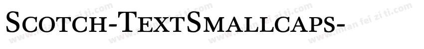 Scotch-TextSmallcaps字体转换