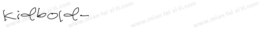 kidbold字体转换