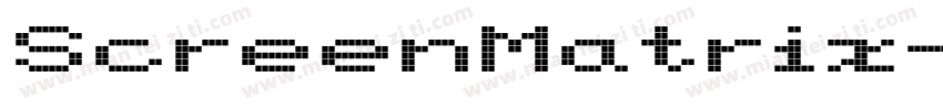 ScreenMatrix-Extended字体转换