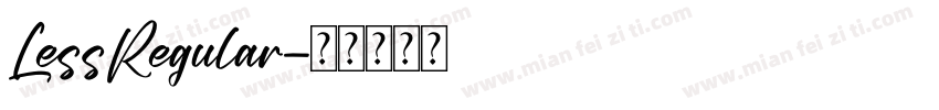 LessRegular字体转换