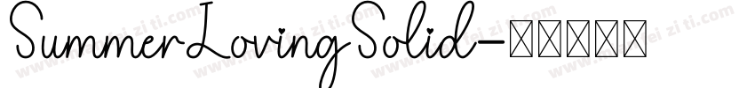 SummerLovingSolid字体转换