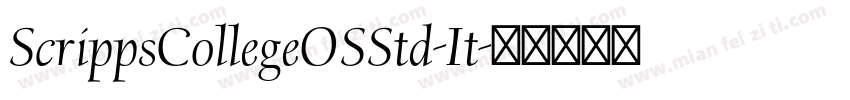 ScrippsCollegeOSStd-It字体转换