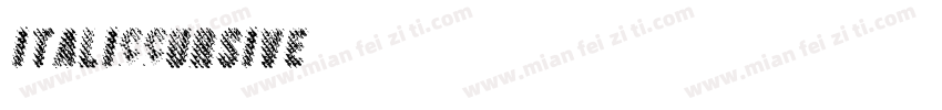 italiccursive字体转换