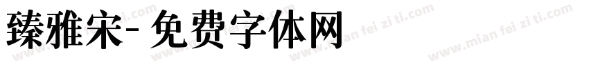 臻雅宋字体转换