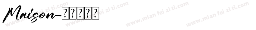 Maison字体转换
