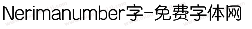 Nerimanumber字字体转换