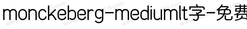 monckeberg-mediumlt字字体转换