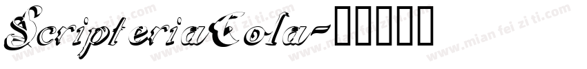 ScripteriaCola字体转换