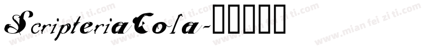 ScripteriaCola字体转换