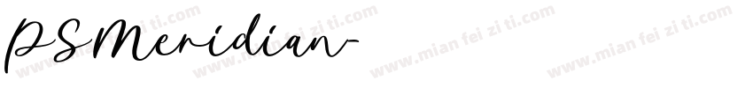 PSMeridian字体转换