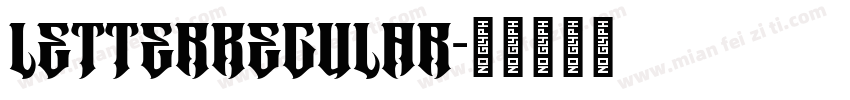 LetterRegular字体转换