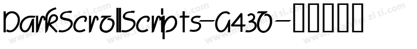 DarkScrollScripts-G43O字体转换