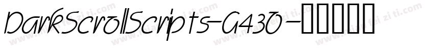 DarkScrollScripts-G43O字体转换
