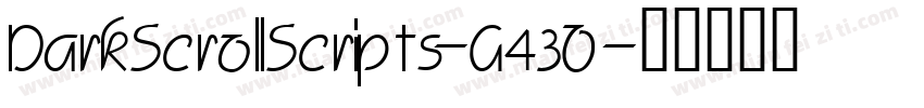 DarkScrollScripts-G43O字体转换