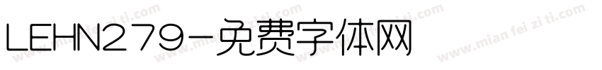 LEHN279字体转换