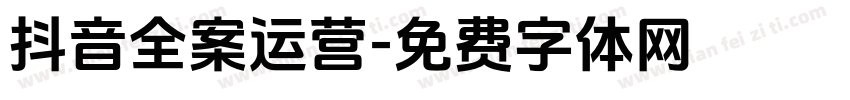 抖音全案运营字体转换