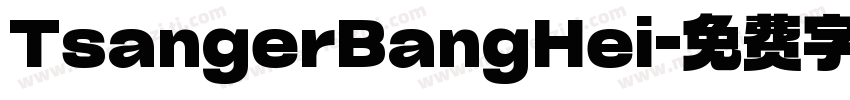 TsangerBangHei字体转换