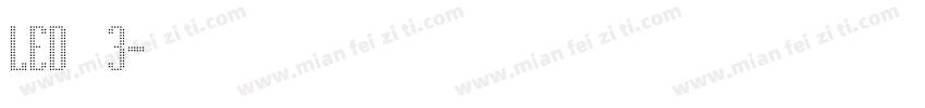 LED液晶3字体转换
