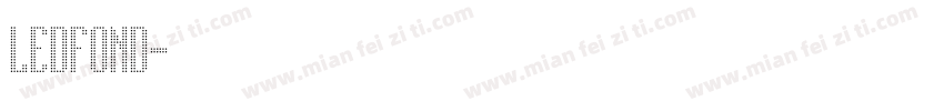 ledfond字体转换