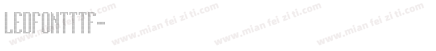 ledfontttf字体转换
