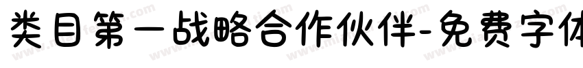 类目第一战略合作伙伴字体转换