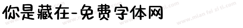 你是藏在字体转换