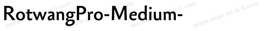 RotwangPro-Medium字体转换
