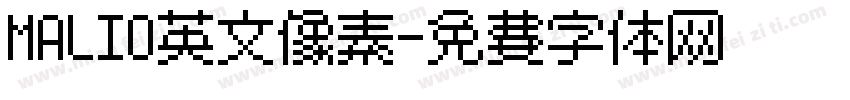 MALIO英文像素字体转换