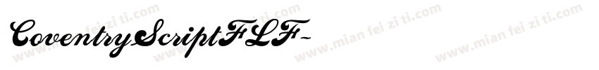 CoventryScriptFLF字体转换