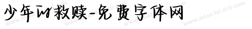 少年的救赎字体转换