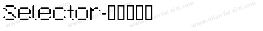 Selector字体转换