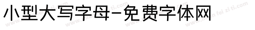 小型大写字母字体转换