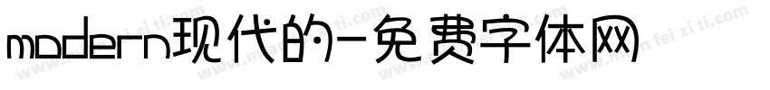 modern现代的字体转换