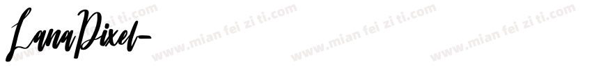 LanaPixel像素字字体转换