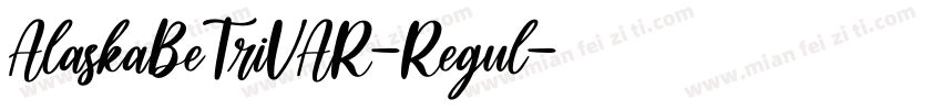 AlaskaBeTriVAR-Regul字体转换