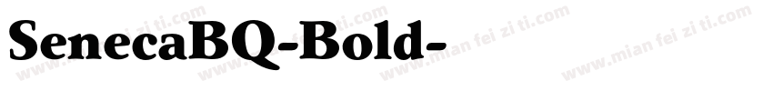SenecaBQ-Bold字体转换