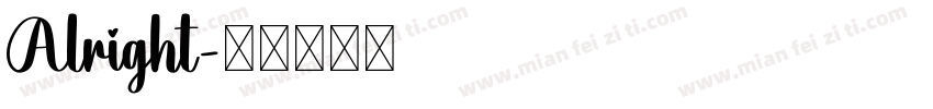 Alright字体转换
