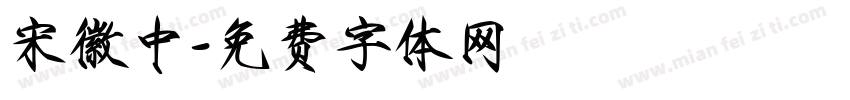 宋徽中字体转换