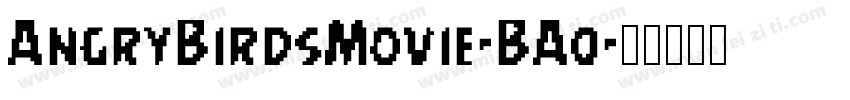 AngryBirdsMovie-BAq字体转换