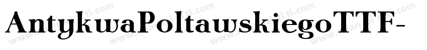 AntykwaPoltawskiegoTTF字体转换