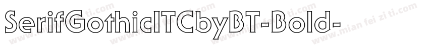 SerifGothicITCbyBT-Bold字体转换