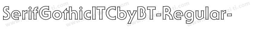 SerifGothicITCbyBT-Regular字体转换